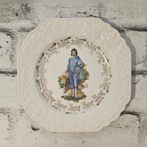 Lord Nelson Pottery Blue Boy Gainsborough Decorative Plate Vintage England 8.75